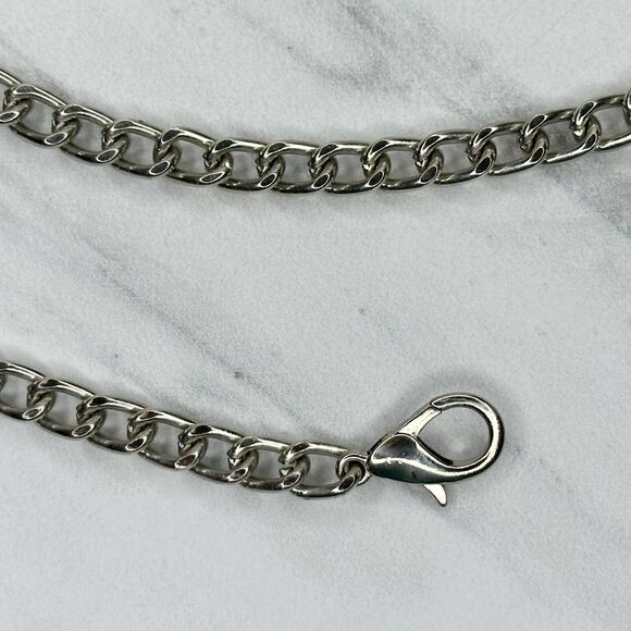 Silver Tone Chain Link Purse Handbag Replacement Strap ✨ - Picture 2 of 11